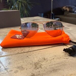 Authentic kids aviator Ray Ban sunglasses